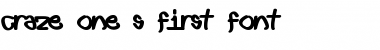 First font lower fat Regular Font Title Preview
