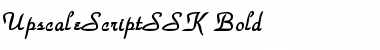 UpscaleScriptSSK Bold Font Title Preview