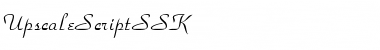UpscaleScriptSSK Regular Font Title Preview