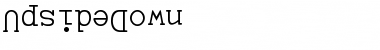 UpsideDown Regular Font Title Preview