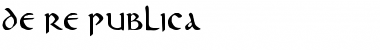de re publica Regular Font Title Preview
