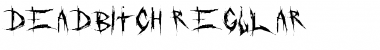 DeadBitch Regular Font Title Preview
