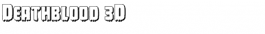 Deathblood 3D Regular Font Title Preview