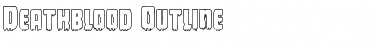 Deathblood Outline Regular Font Title Preview