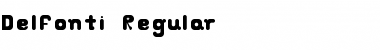 Delfonti Regular Font Title Preview
