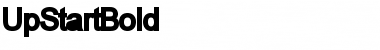 UpStartBold Regular Font Title Preview