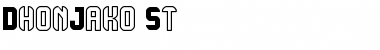 DhonJako St Regular Font Title Preview