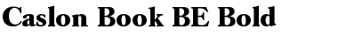 Caslon Book BE Regular Font Title Preview
