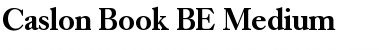 Caslon Book BE Bold Font Title Preview
