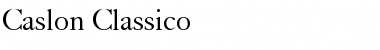 Caslon Classico Regular Font Title Preview
