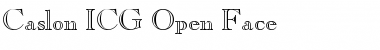 Caslon ICG Open Face Font Title Preview