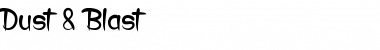 Dust & Blast Regular Font Title Preview