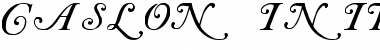 Caslon Initials Regular Font Title Preview