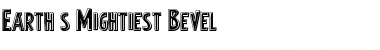 Earth's Mightiest Bevel Regular Font Title Preview