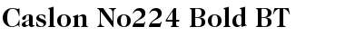 Caslon224 Bk BT Bold Font Title Preview