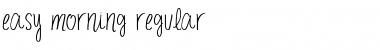 easy morning Regular Font Title Preview