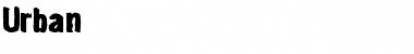 Urban Regular Font Title Preview