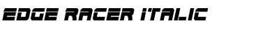 Edge Racer Italic Italic Font Title Preview