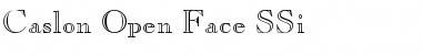 Caslon Open Face SSi Regular Font Title Preview