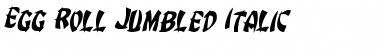 Egg Roll Jumbled Italic Italic Font Title Preview