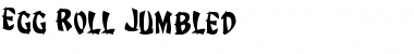Egg Roll Jumbled Regular Font Title Preview