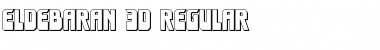 Eldebaran 3D Regular Font Title Preview