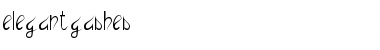 elegantgashes Regular Font Title Preview