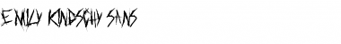 Emily Kindschy Sans Emily Kindschy Sans Font Title Preview