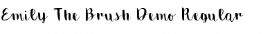 Emily The Brush Demo Regular Font Title Preview