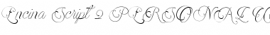 Encina Script 2 PERSONAL USE Regular Font Title Preview
