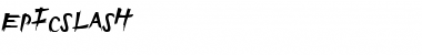 EpicSlash Regular Font Title Preview