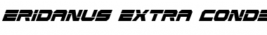 Eridanus Extra-Condensed Italic Extra-Condensed Italic Font Title Preview