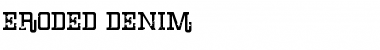 Eroded Denim Regular Font Title Preview
