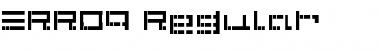 ERRO9 Regular Font Title Preview