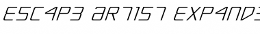 Escape Artist Expanded Italic Expanded Italic Font Title Preview