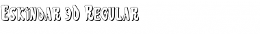 Eskindar 3D Regular Font Title Preview