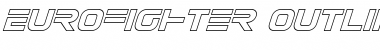 Eurofighter Outline Italic Outline Italic Font Title Preview