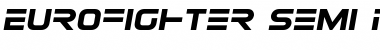 Eurofighter Semi-Italic Semi-Italic Font Title Preview