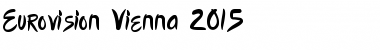 Eurovision Vienna 2015 Regular Font Title Preview