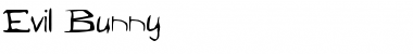 Evil Bunny Regular Font Title Preview