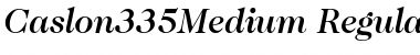 Caslon335Medium RegularItalic Font Title Preview