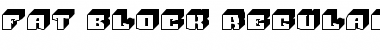 Fat Block Regular Font Title Preview