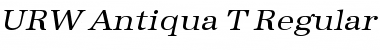 URW Antiqua T Regular Font Title Preview