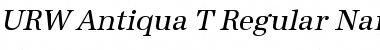 URW Antiqua T Regular Font Title Preview