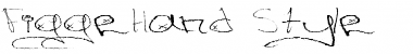Figge Hand Style Regular Font Title Preview
