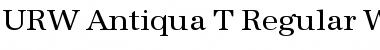 URW Antiqua T Regular Font Title Preview
