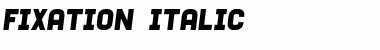 Fixation Italic Font Title Preview