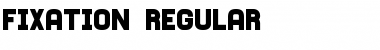 Fixation Regular Font Title Preview
