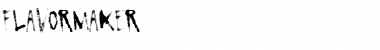 FlavorMaker Regular Font Title Preview