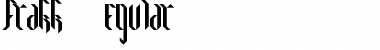frakk Regular Font Title Preview